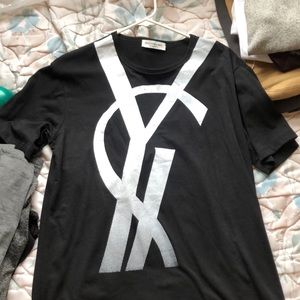 Men’s YSL Yves Saint Laurent Black White T-Shirt